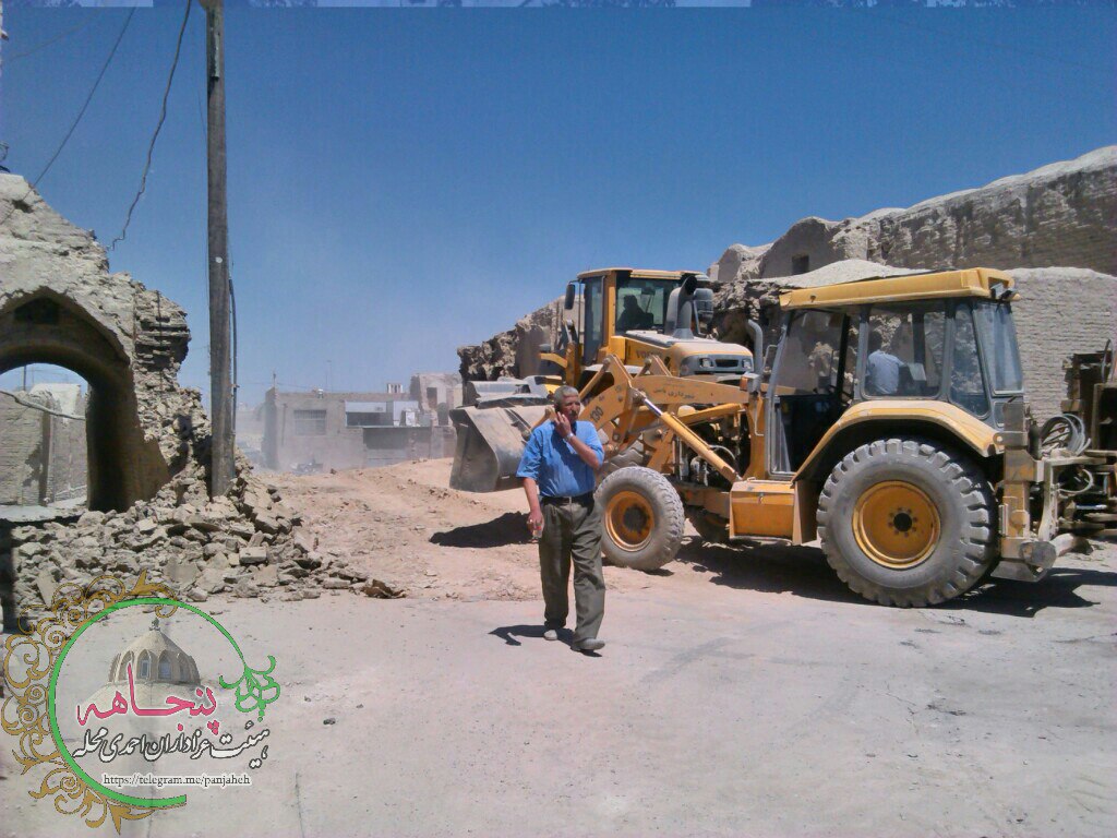 شروع عملیات اجرای سقف سالن سقاخانه حضرت ابوالفضل (ع)محله پنجاهه
